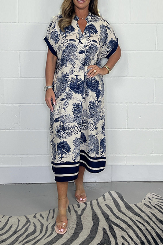 Tummy Cover Animal Printed Dress