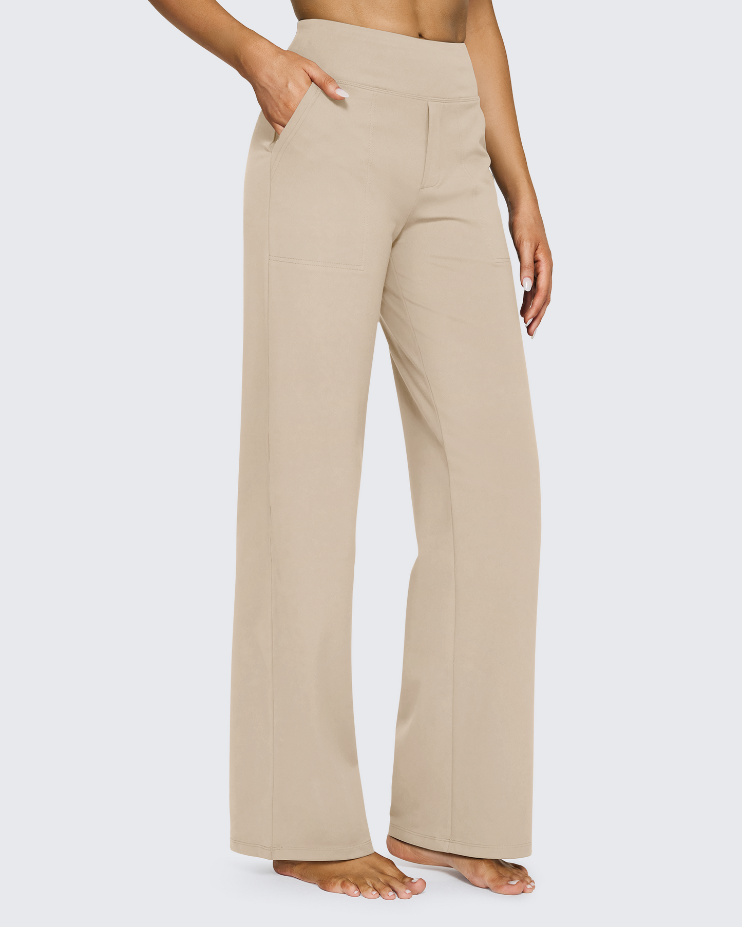 High-Waist Business Casual Pants
