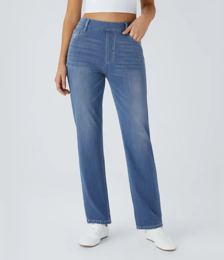 Elastic & Comfortable High-Waisted Pants