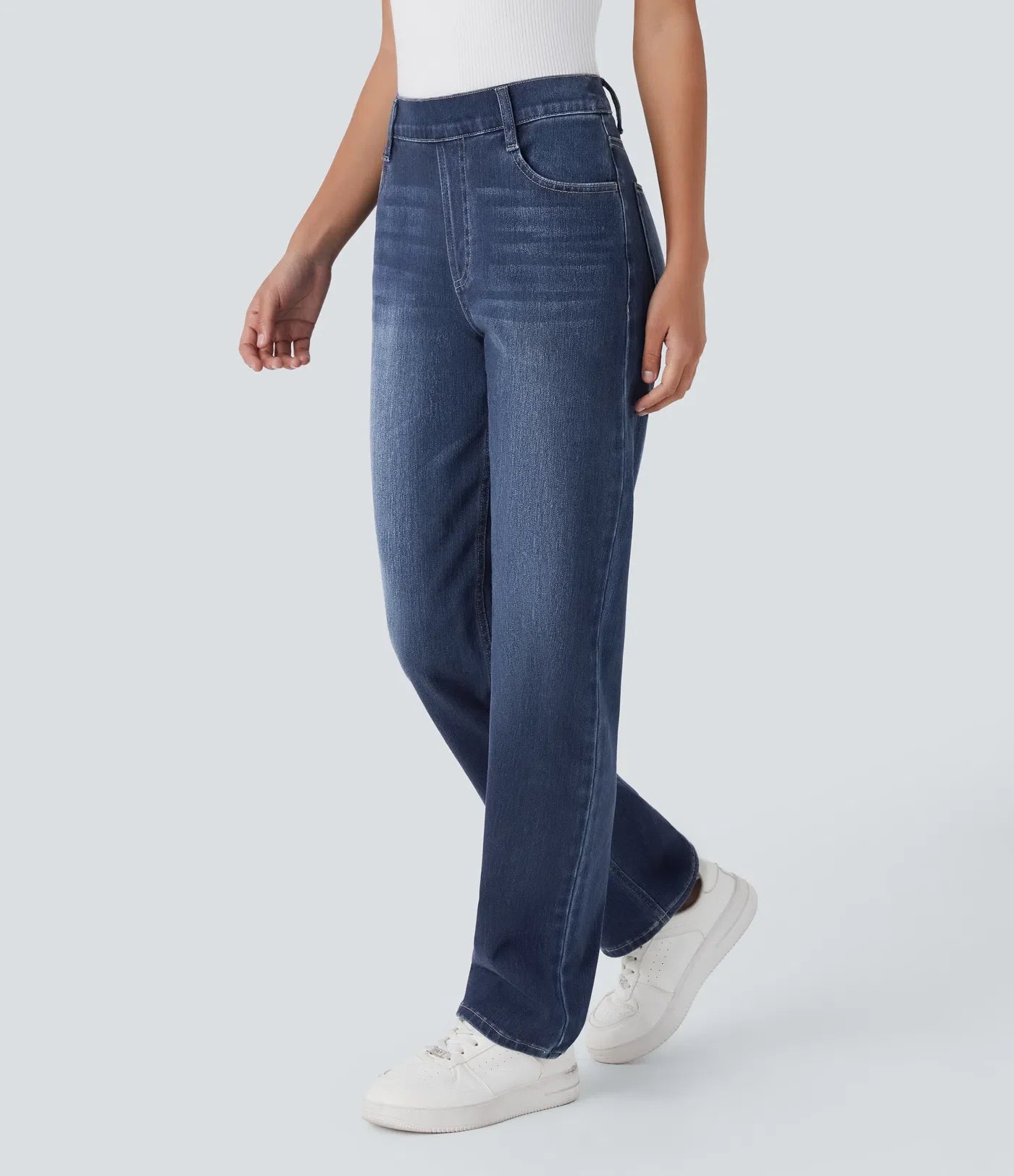 Elastic & Comfortable High-Waisted Pants