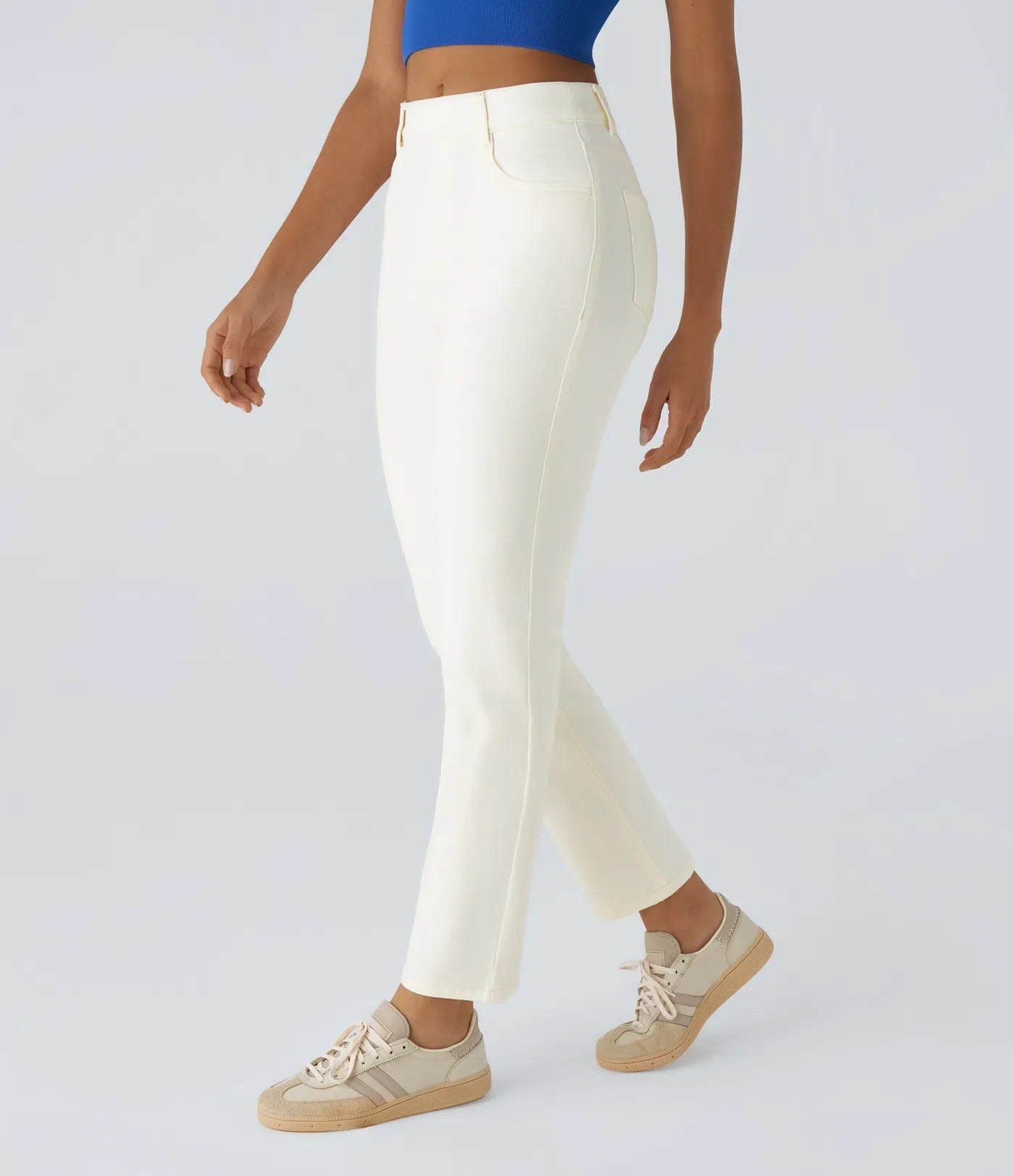 Elastic & Comfortable High-Waisted Pants
