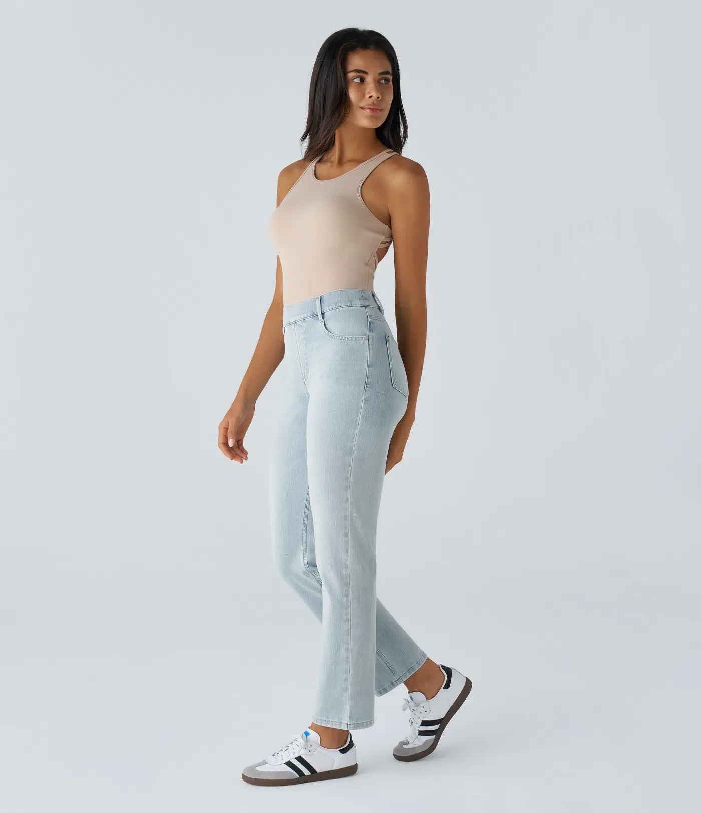 Elastic & Comfortable High-Waisted Pants