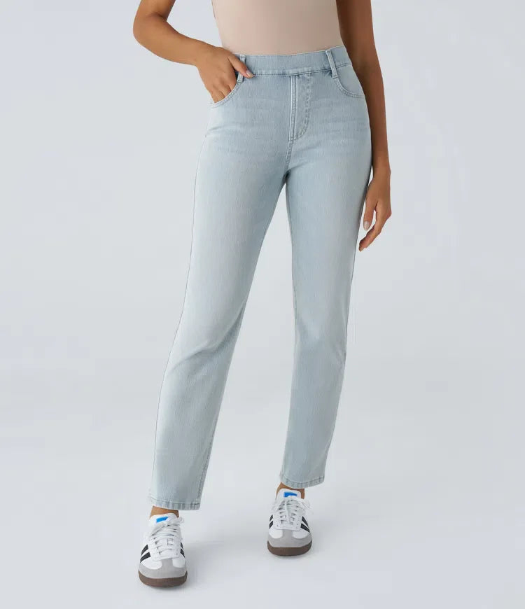 Elastic & Comfortable High-Waisted Pants