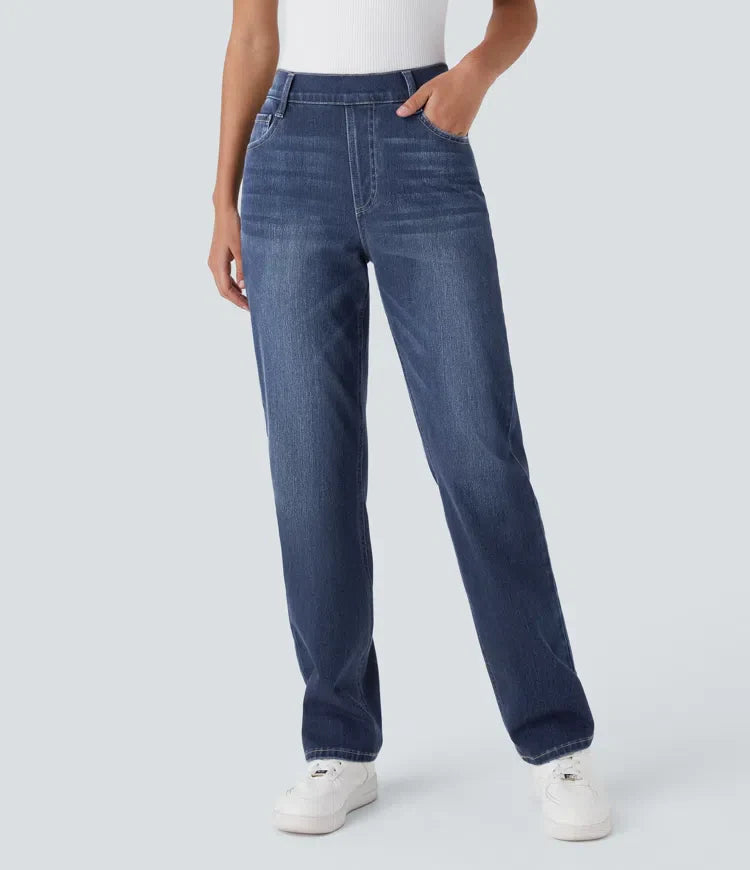 Elastic & Comfortable High-Waisted Pants