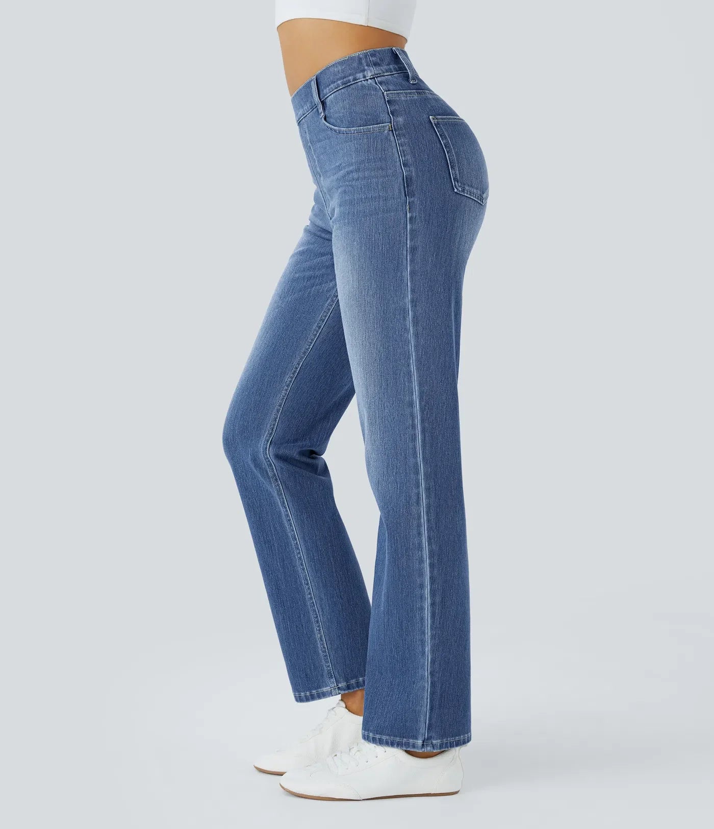 Elastic & Comfortable High-Waisted Pants