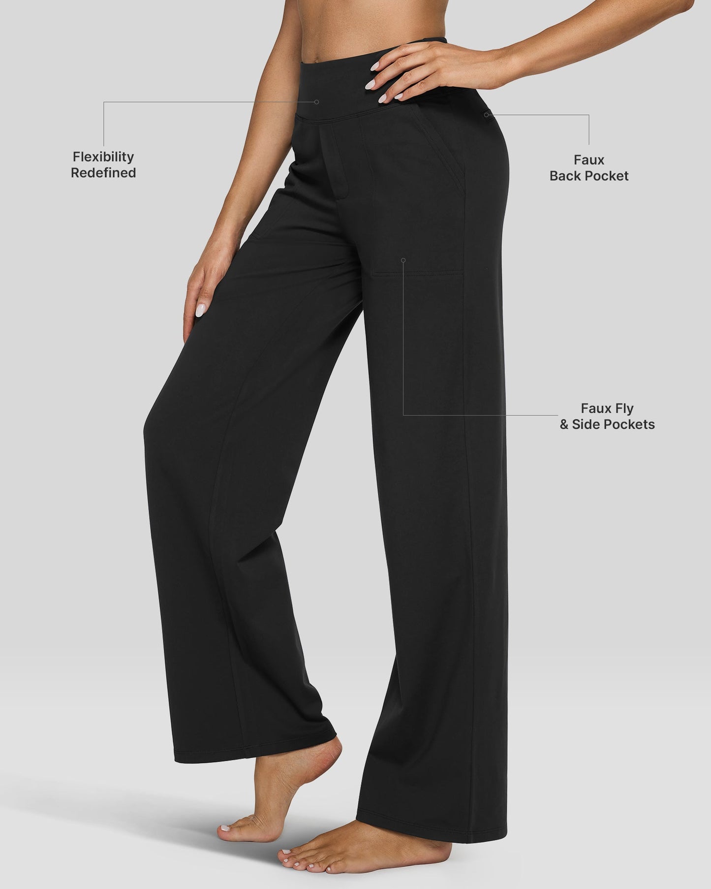 High-Waist Business Casual Pants