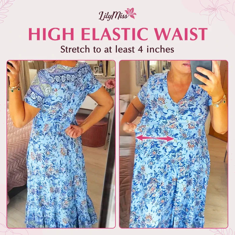 Vibrant V-neck floral dress