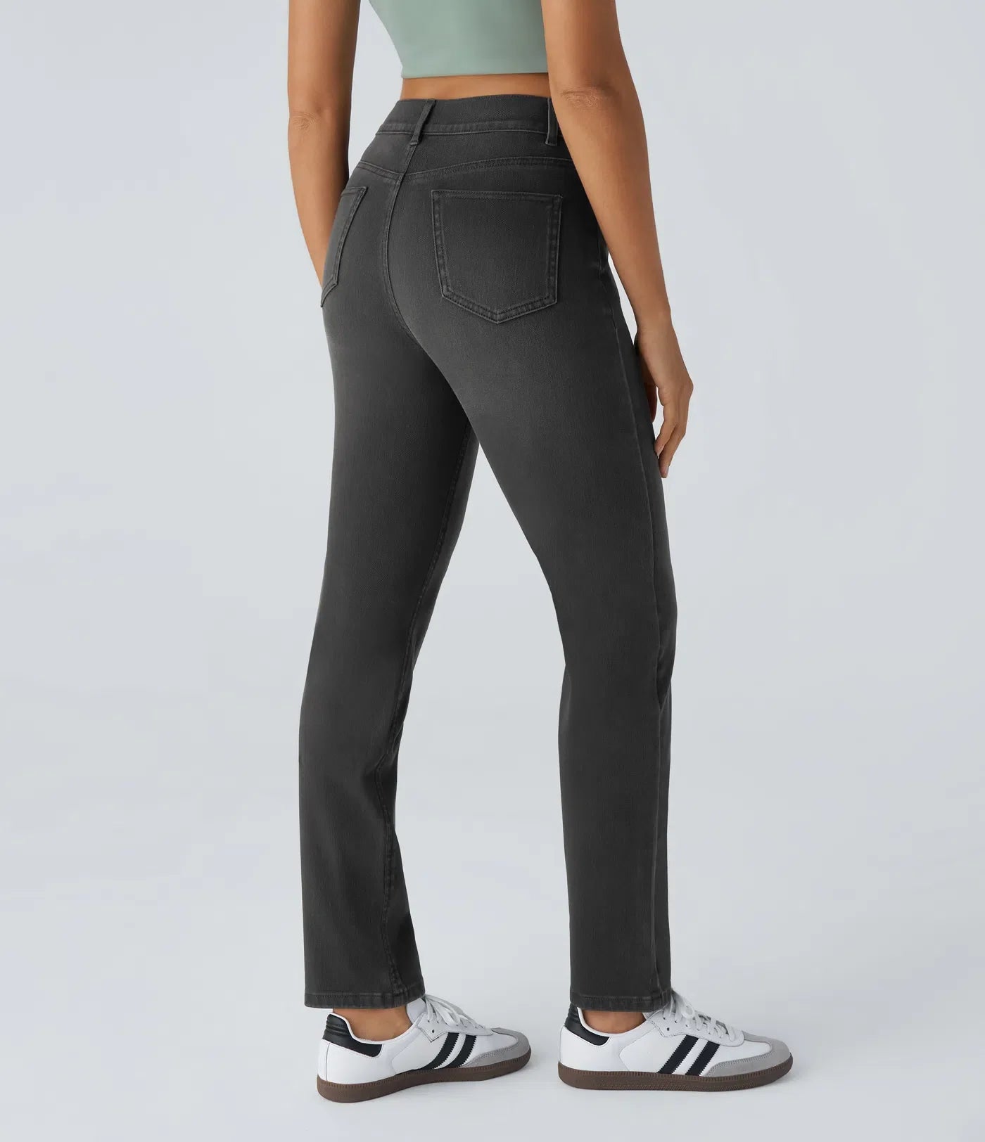 Elastic & Comfortable High-Waisted Pants