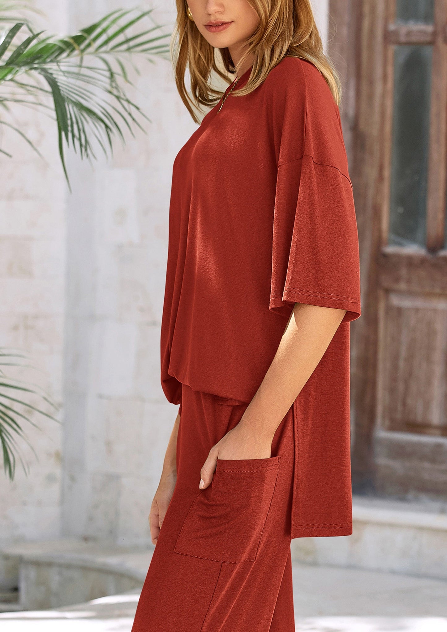Women's Two-Piece Pullover & Pants Lounge Set