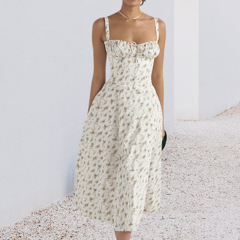 Women's Elegant Long Vintage Dress - Elegant Maxi Dress