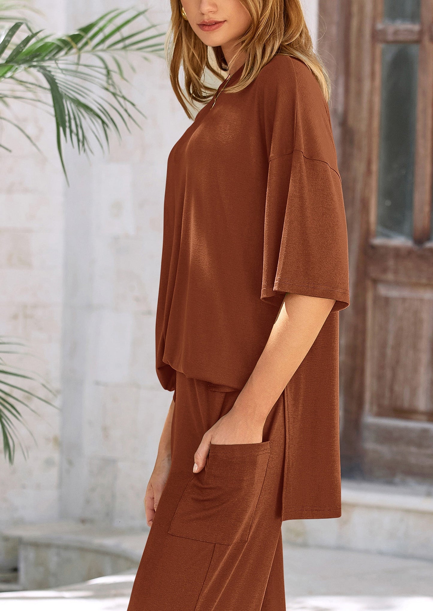 Women's Two-Piece Pullover & Pants Lounge Set