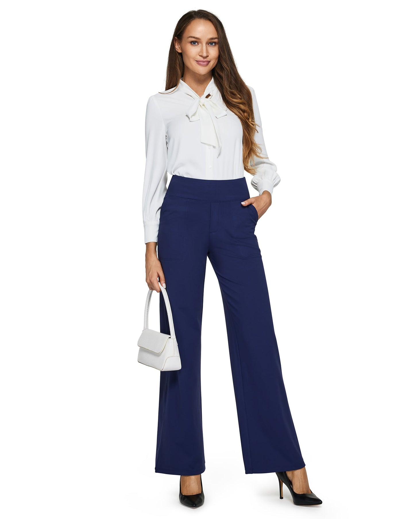 High-Waist Business Casual Pants