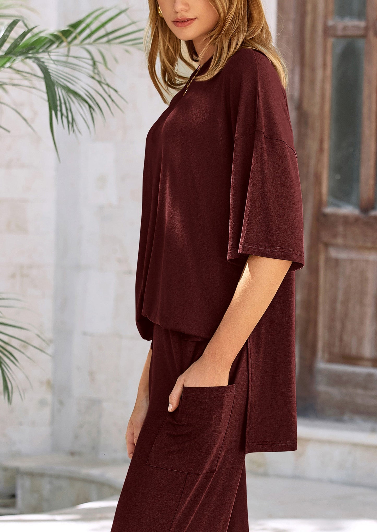 Women's Two-Piece Pullover & Pants Lounge Set