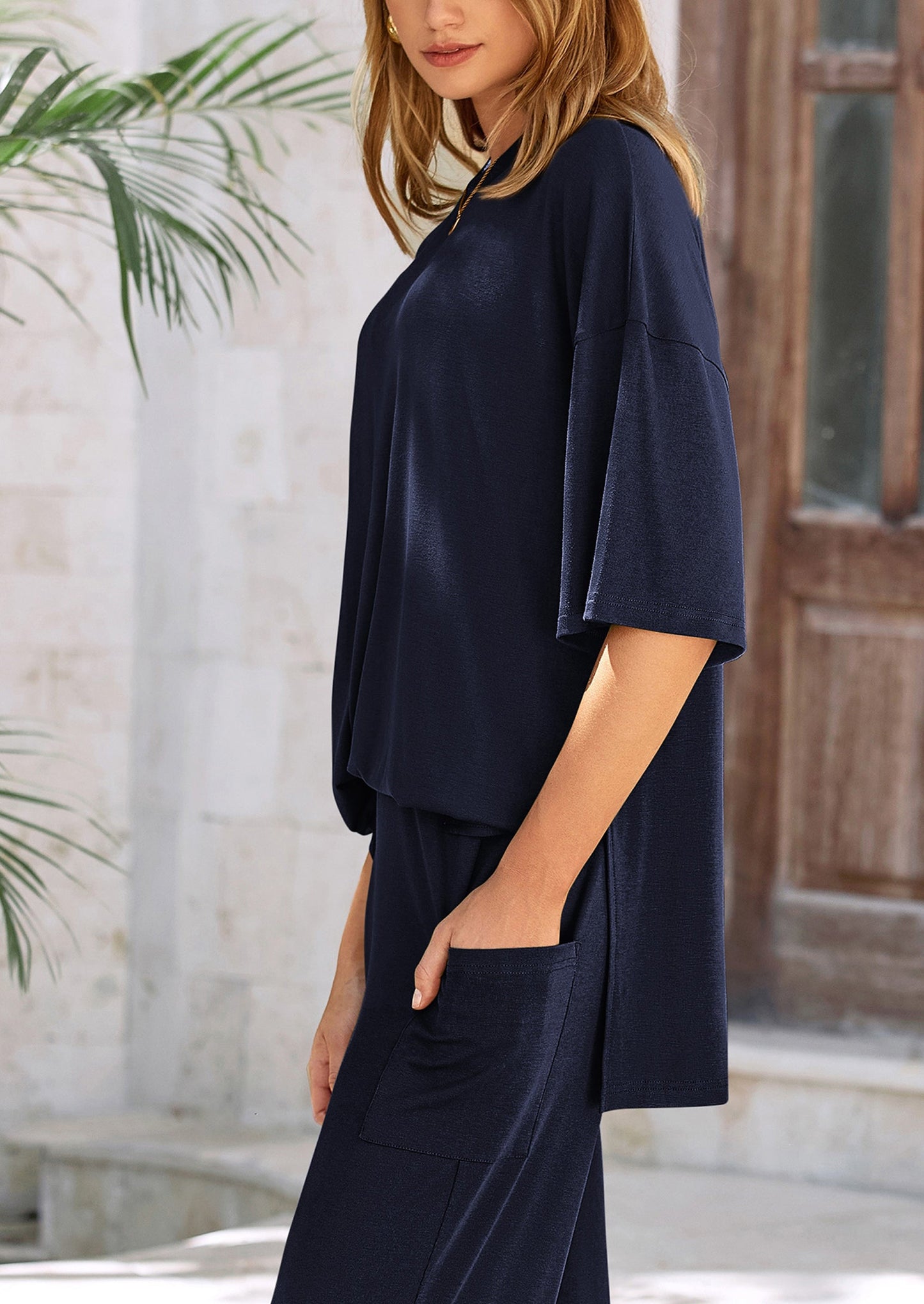 Women's Two-Piece Pullover & Pants Lounge Set