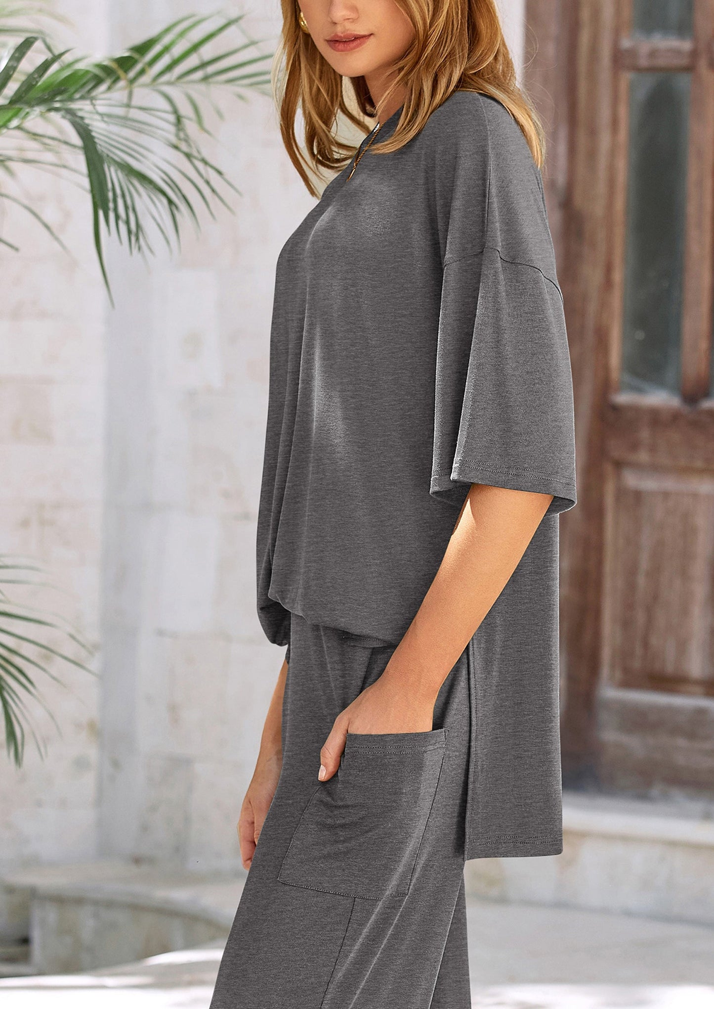 Women's Two-Piece Pullover & Pants Lounge Set