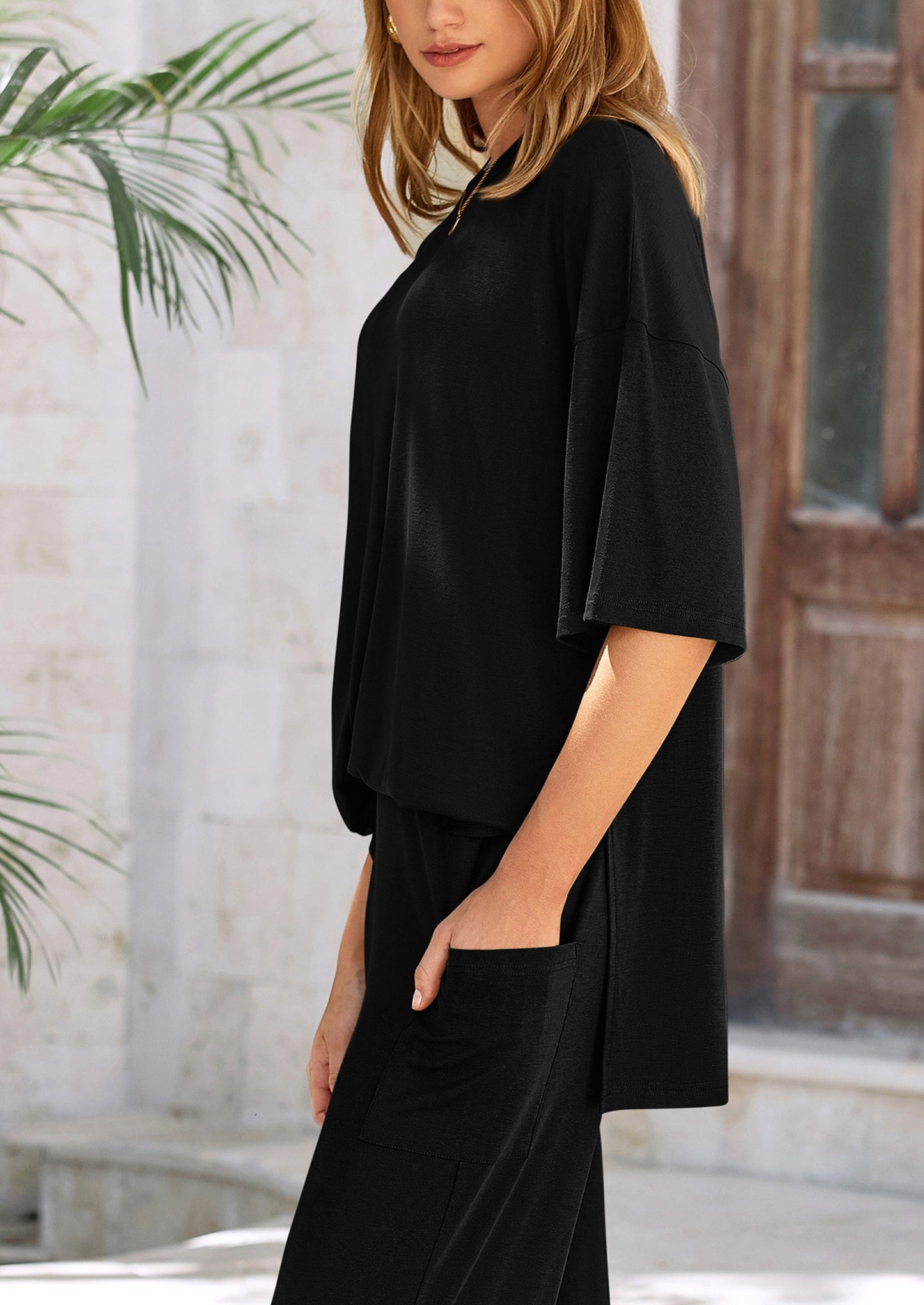 Women's Two-Piece Pullover & Pants Lounge Set