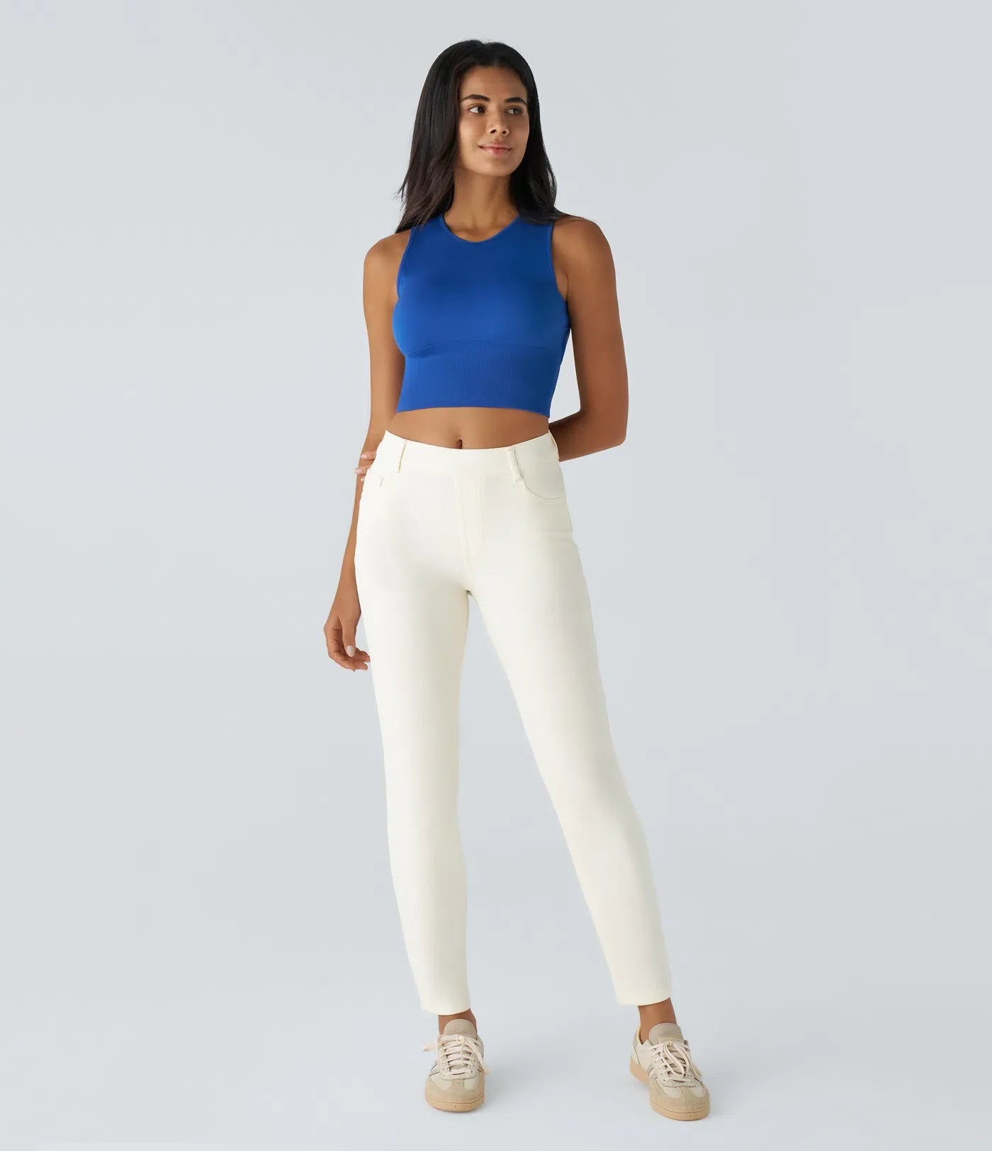 Elastic & Comfortable High-Waisted Pants
