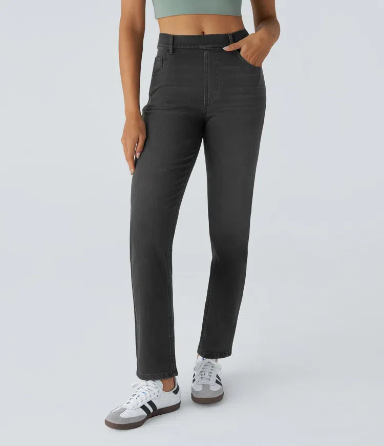 Elastic & Comfortable High-Waisted Pants