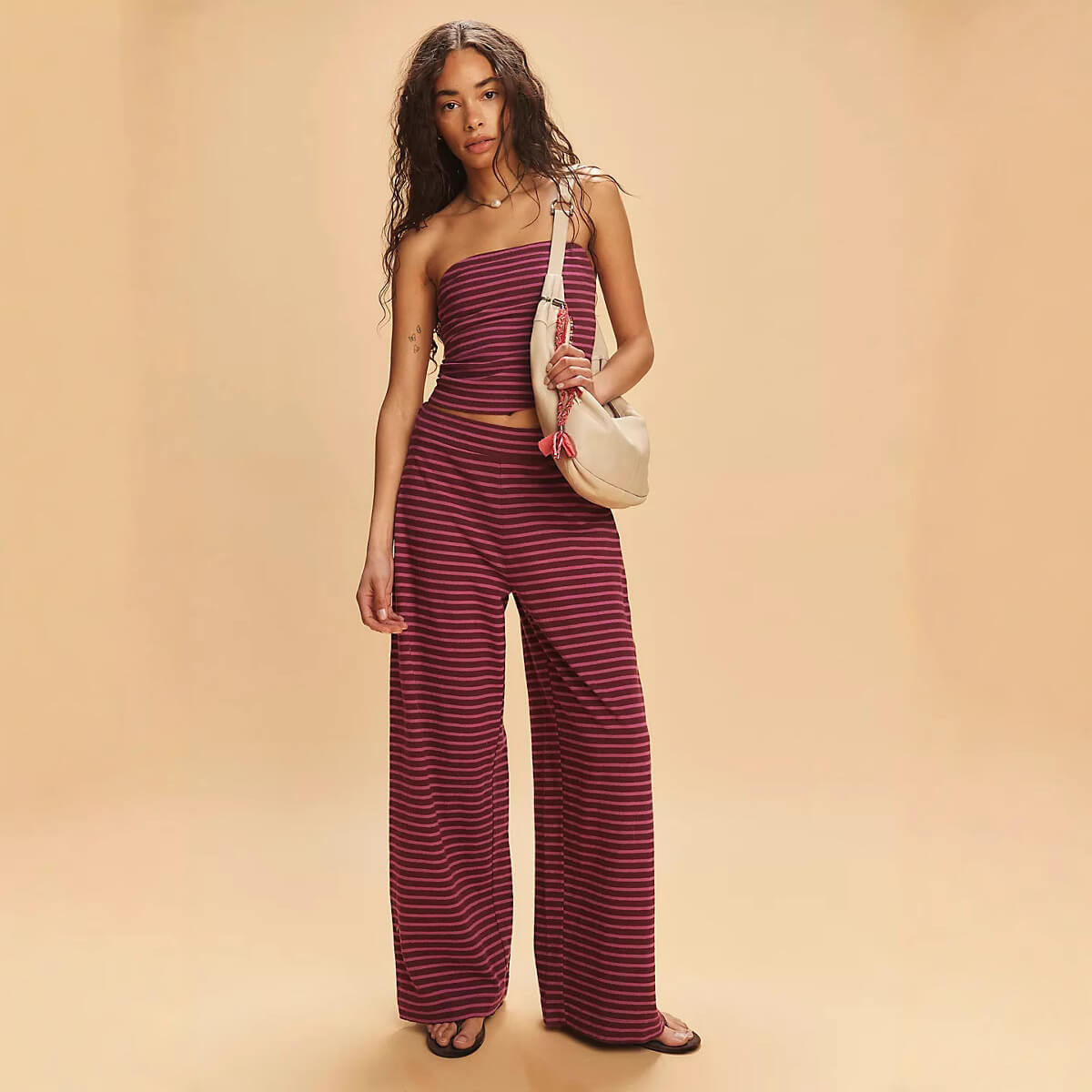 The Striped Strapless Lounge Set
