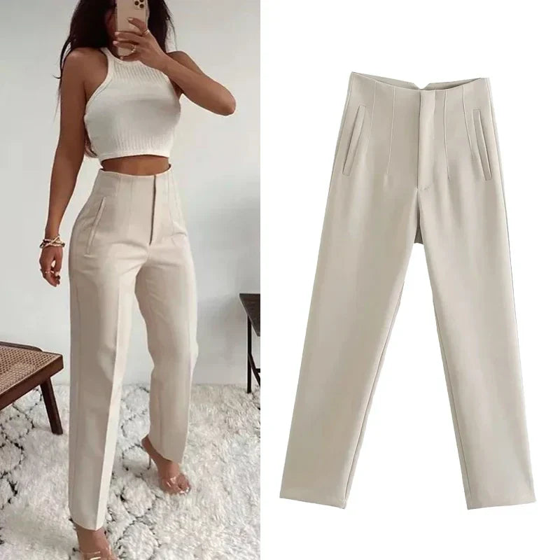 High Waist Formal Pants for Women