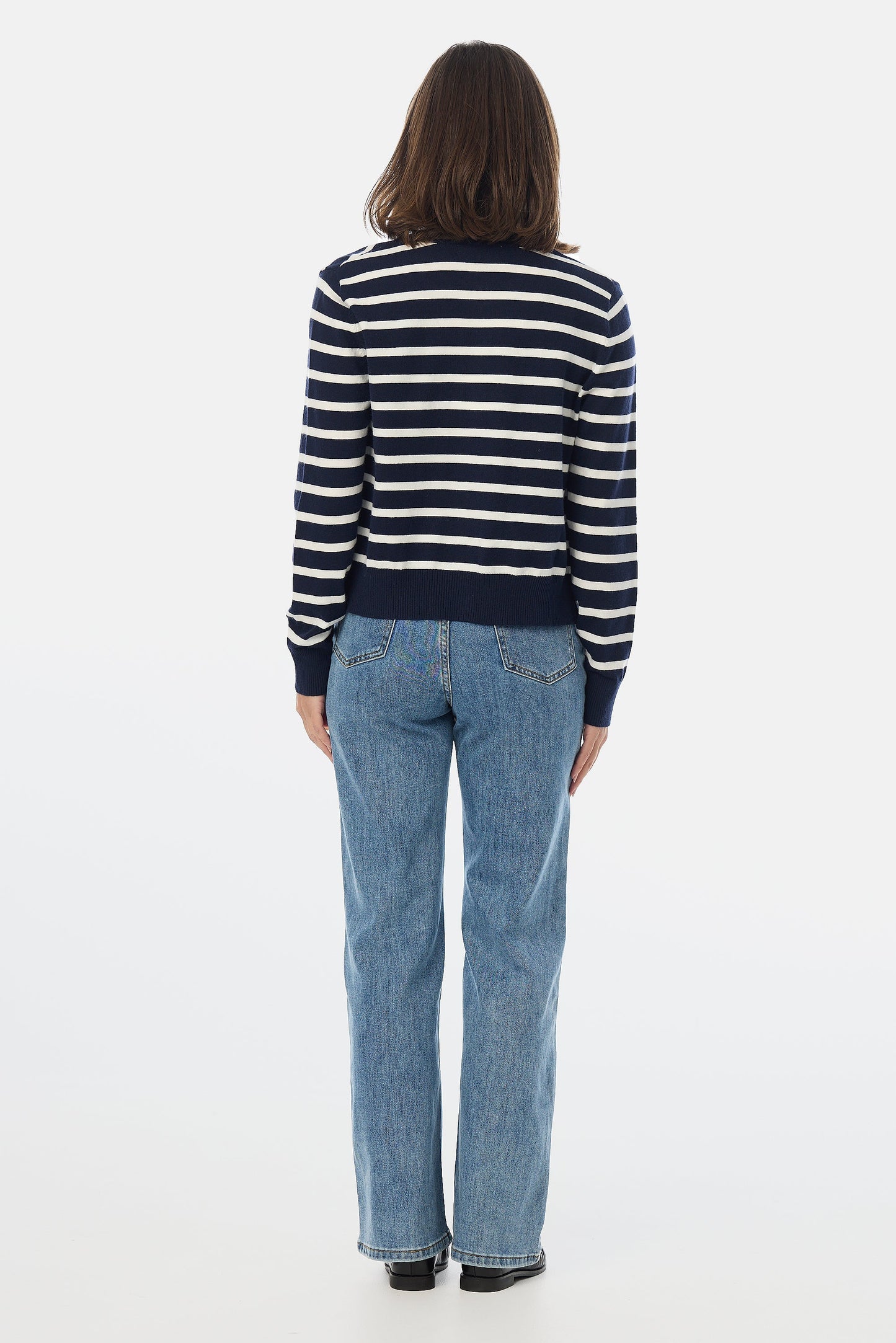 Lightweight Knit Cardigan - Striped