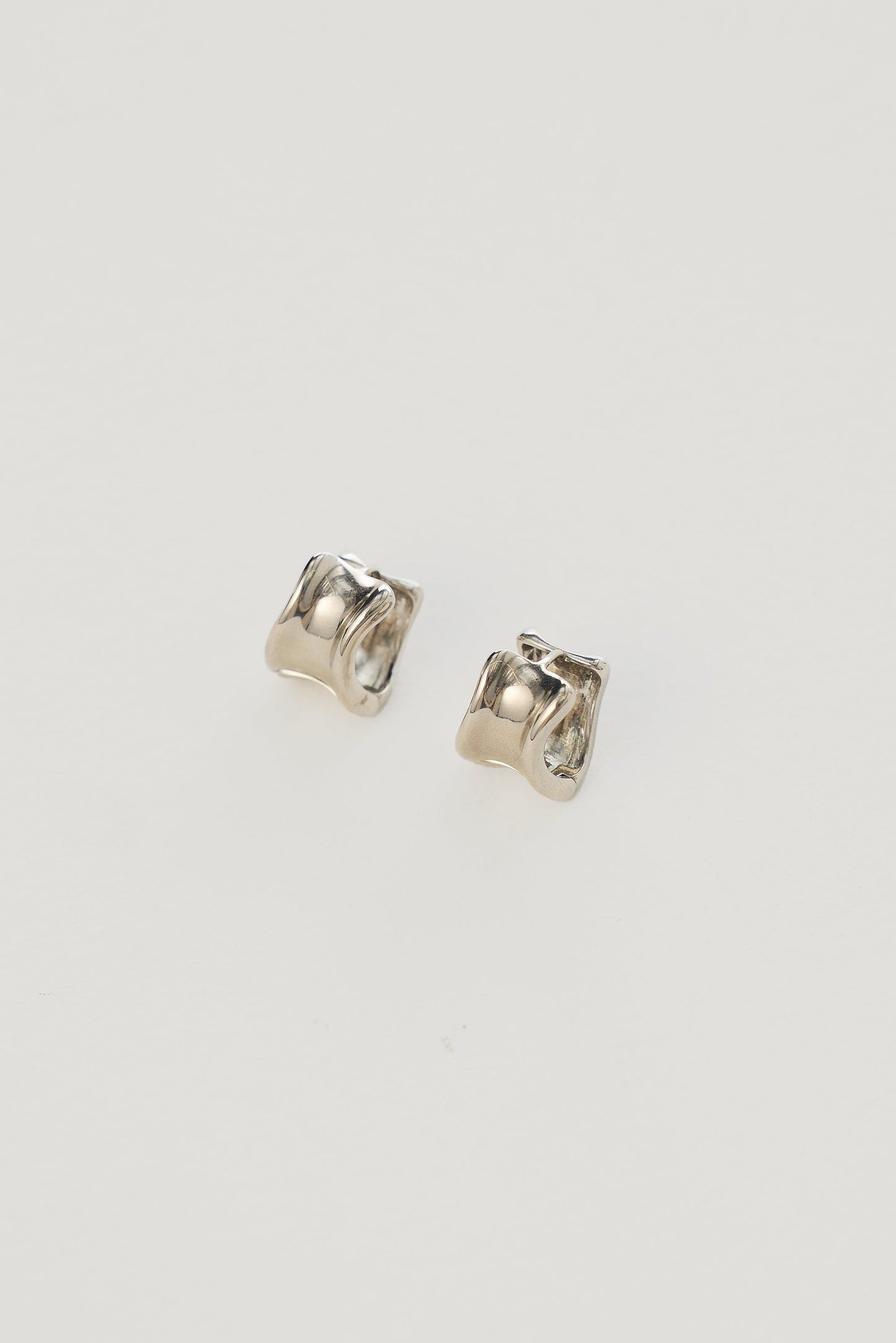 Abstract Earrings - Silver
