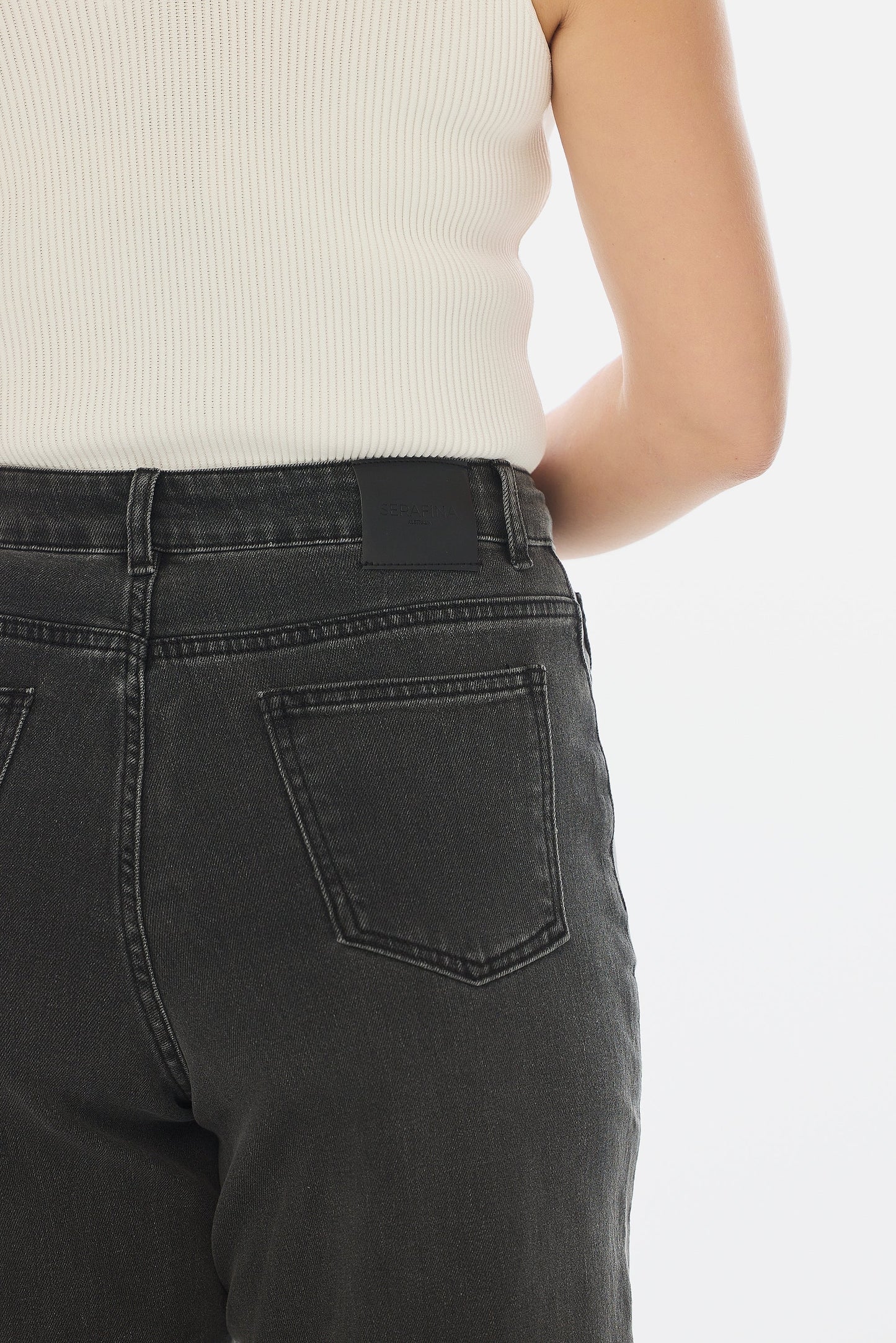 Signature Straight Leg Jeans - Black Wash