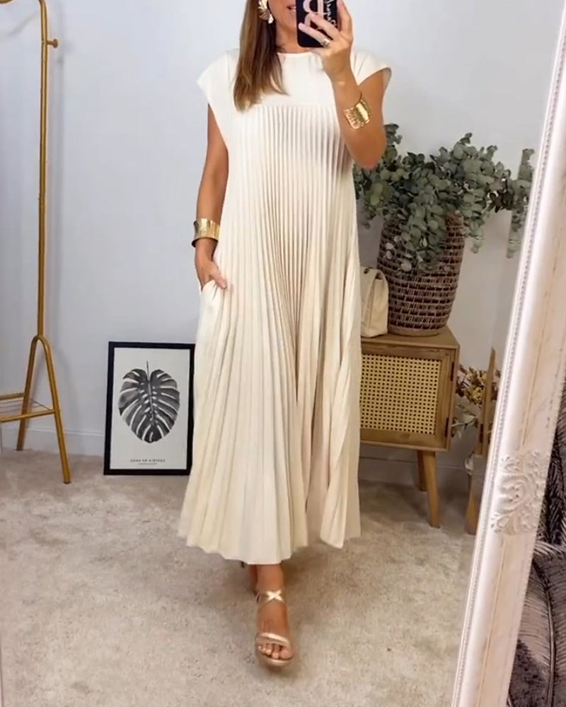 Sleeveless tummy cover dress