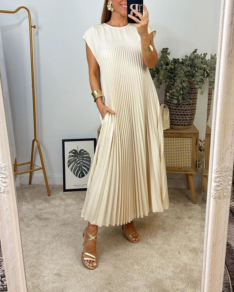 Sleeveless tummy cover dress
