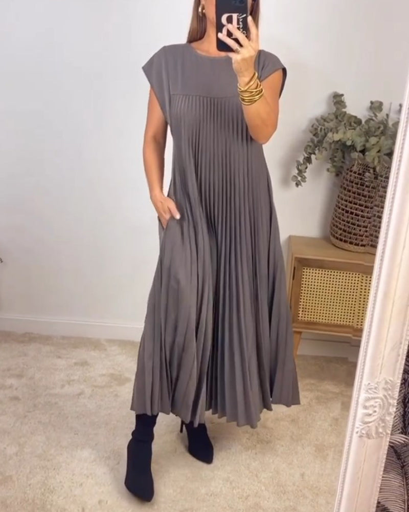 Sleeveless tummy cover dress