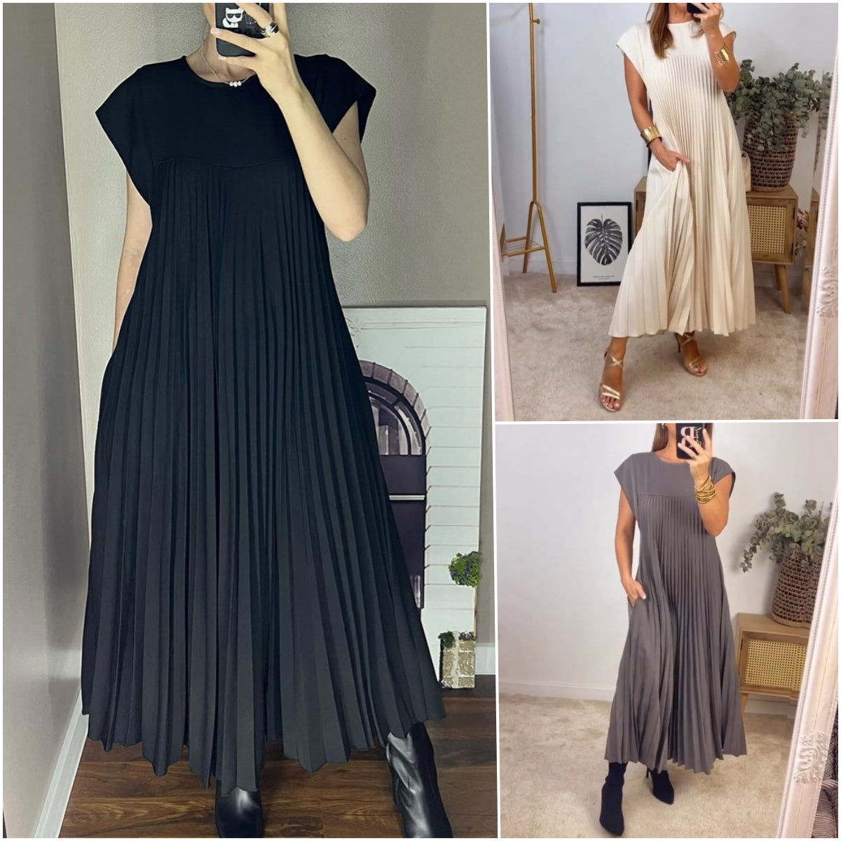 Sleeveless tummy cover dress