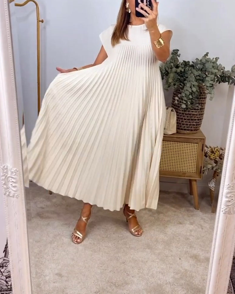 Sleeveless tummy cover dress