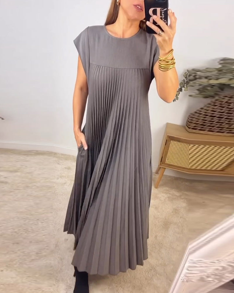 Sleeveless tummy cover dress