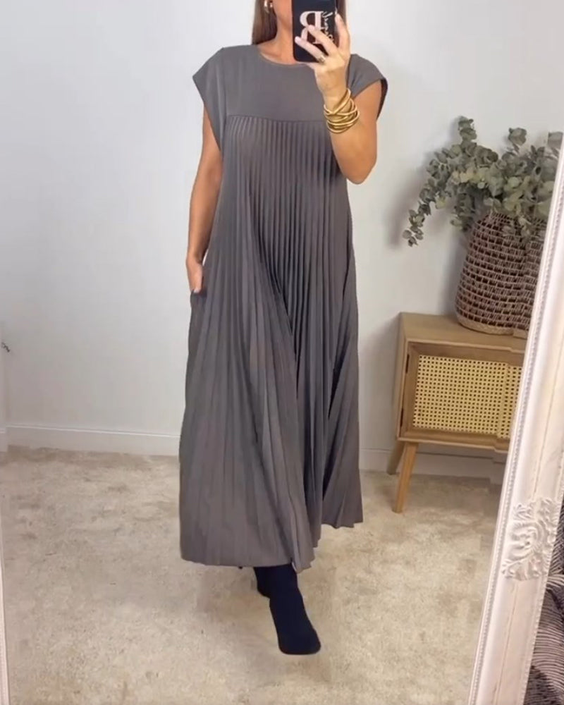 Sleeveless tummy cover dress