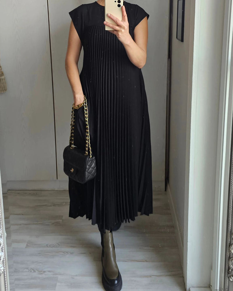 Sleeveless tummy cover dress