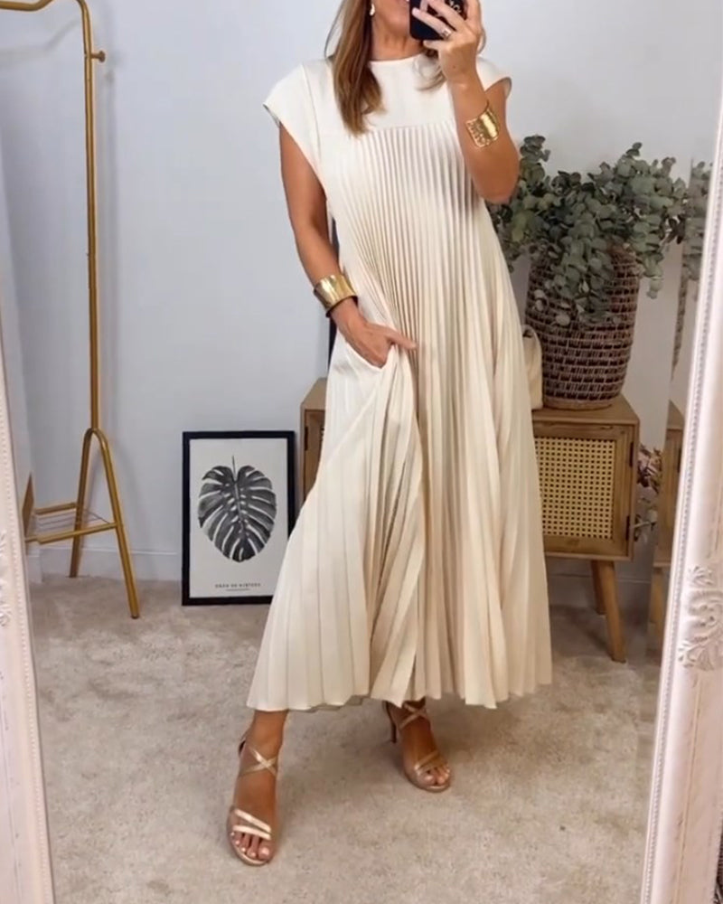 Sleeveless tummy cover dress