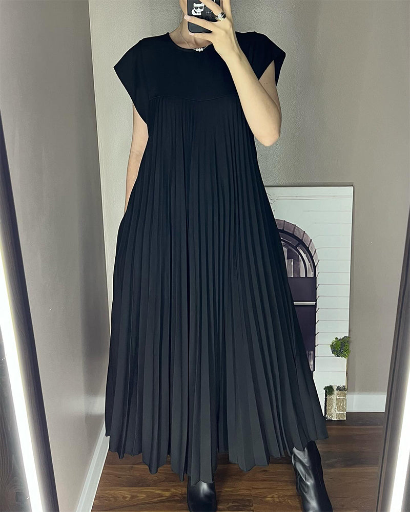Sleeveless tummy cover dress