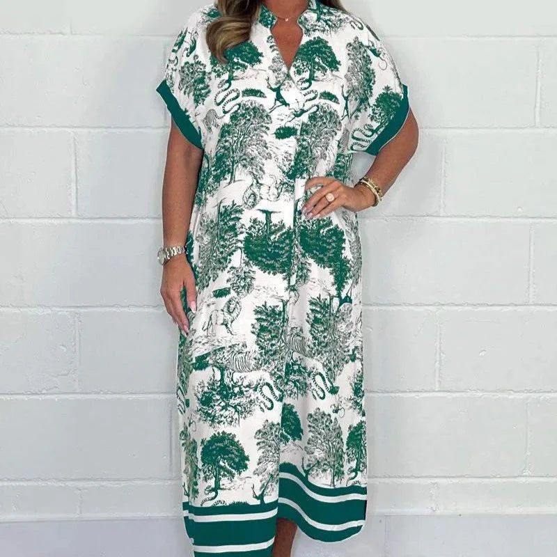 Tummy Cover Animal Printed Dress