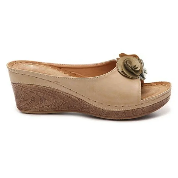 Comfortable leather orthopedic sandals