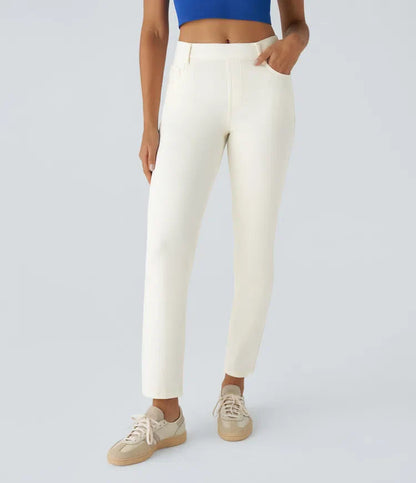 Elastic & Comfortable High-Waisted Pants