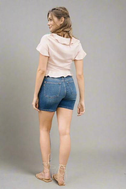 Tummy Control Denim Summer Short