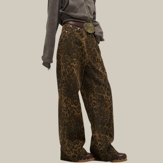 Leopard Print Jeans
