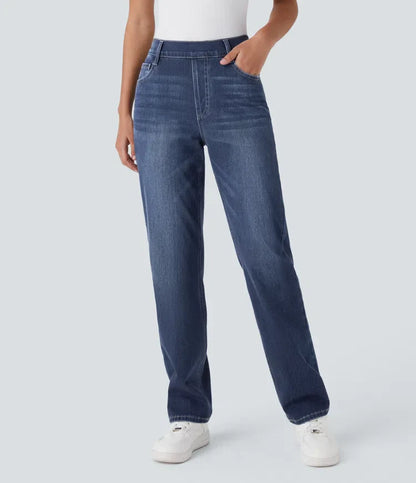 Elastic & Comfortable High-Waisted Pants