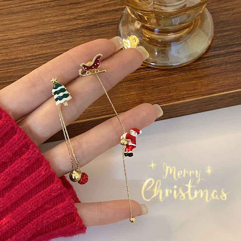 Christmas Earrings – Santa Edition