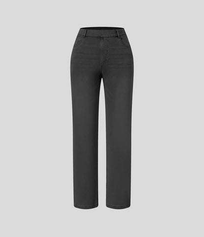 Elastic & Comfortable High-Waisted Pants
