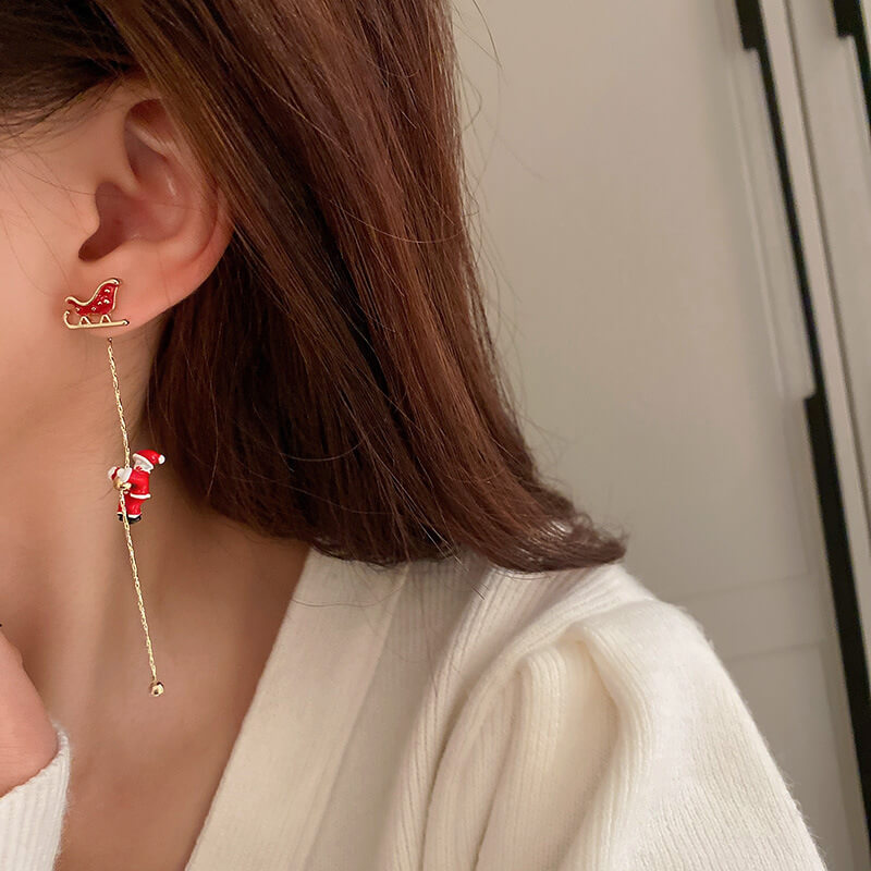 Christmas Earrings – Santa Edition