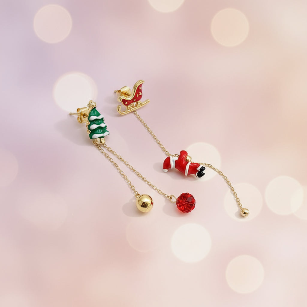 Christmas Earrings – Santa Edition