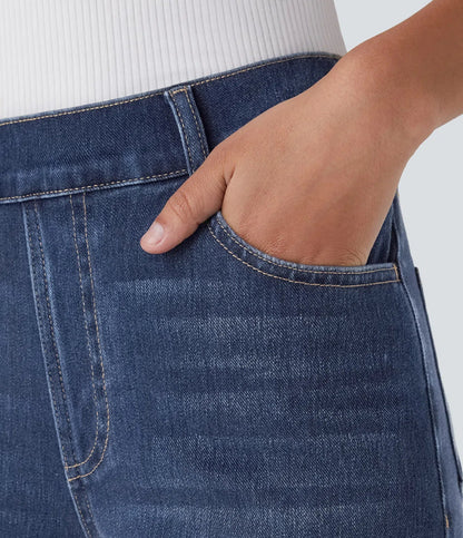 Elastic & Comfortable High-Waisted Pants