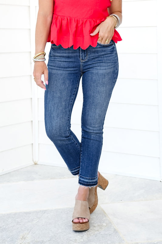 High Rise Medium Kick Flare Jeans