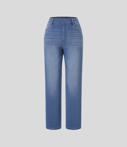 Elastic & Comfortable High-Waisted Pants